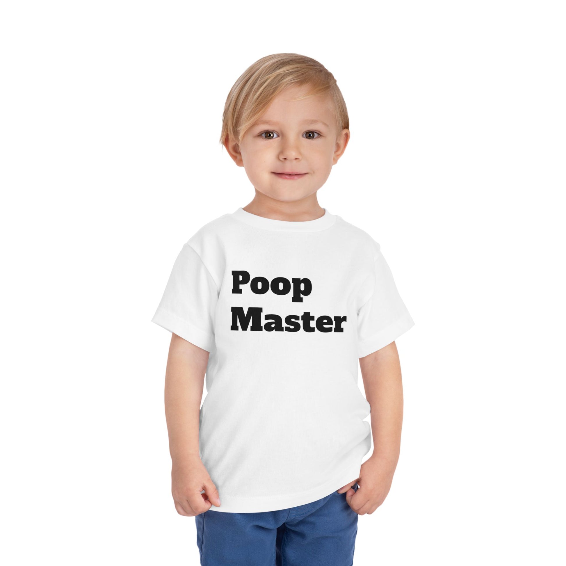 Funny Toddler Tee, Cute Kids Shirt, 'Poop Master' Humor, Birthday Gift, Everyday Wear, Unique Baby Shower Present